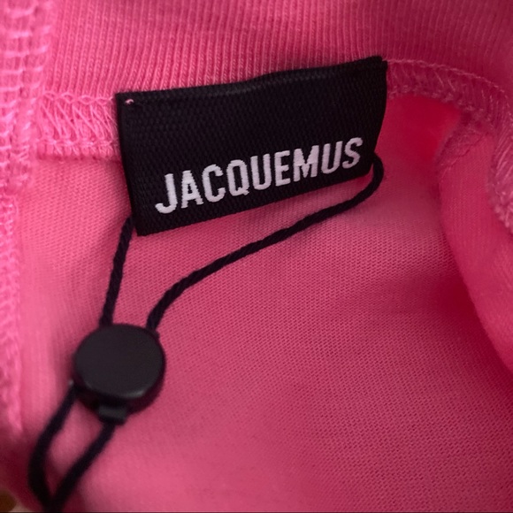 New Jacquemus Le T-Shirt Piccola Cropped Long-sleeve Size Small Pink - Picture 5 of 9